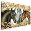 Plátno Koně V Podzimním Listí