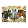Plátno Koně V Podzimním Listí