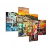 Vícedílné plátno Centrum Města Rio De Janeiro A Barevná Favela