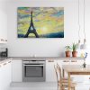 Plátno Eiffelova Věž A Západ Slunce