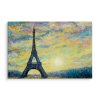 Plátno Eiffelova Věž A Západ Slunce