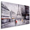 Plátno Lidé Obdivující Eiffelovu Věž