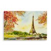 Plátno Pohled Na Eiffelovu Věž Na Podzim