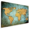 Plátno Mapa Světa V Módní Edici