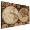 Plátno Stará Mapa Světa