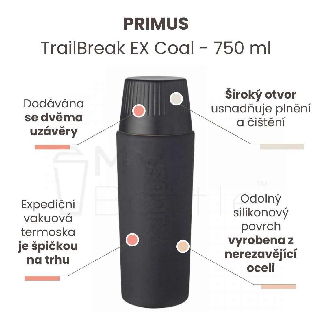 Termoláhev Primus TrailBreak EX Coal - mybottle.cz