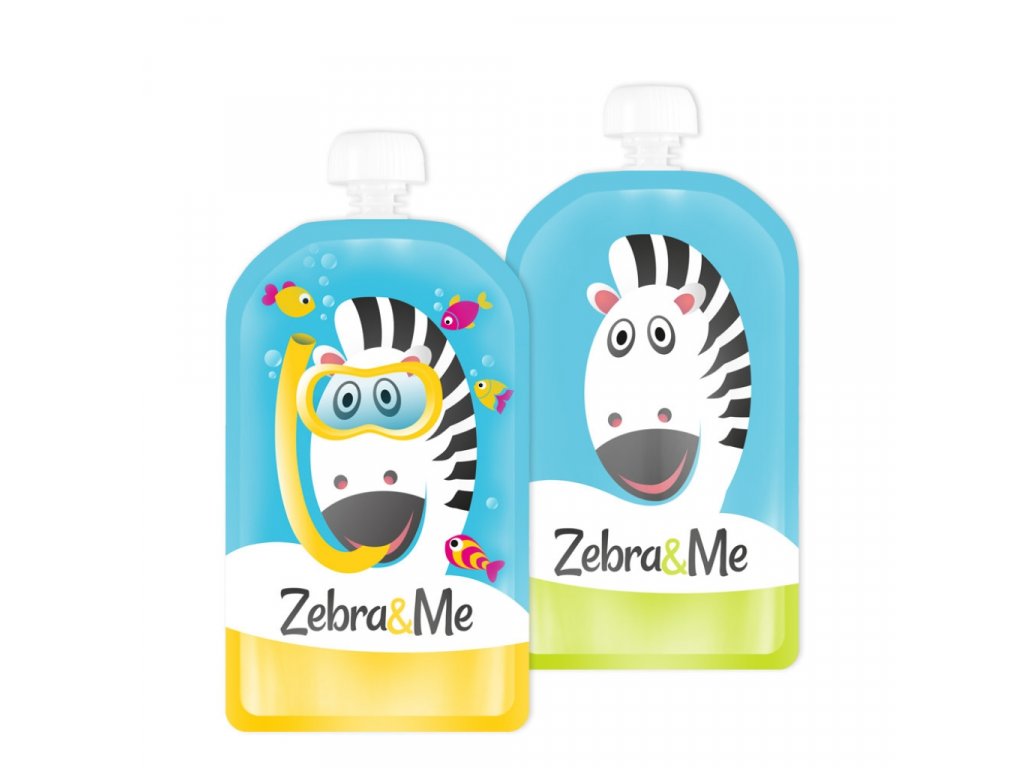 Zebra&Me kapsicky 2ks potapac+zebra