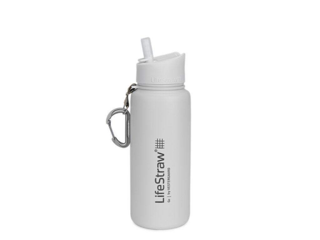 LifeStraw Go stainless steel white front