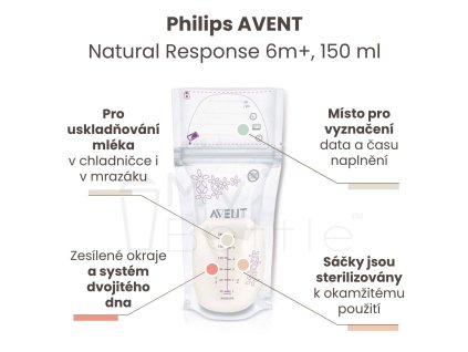 1448 avent sacky na materske mlieko 180 ml 25 ks