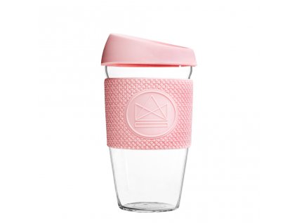 Skleněný hrnek Neon Kactus Glass Cup Pink Flamingo 450 ml
