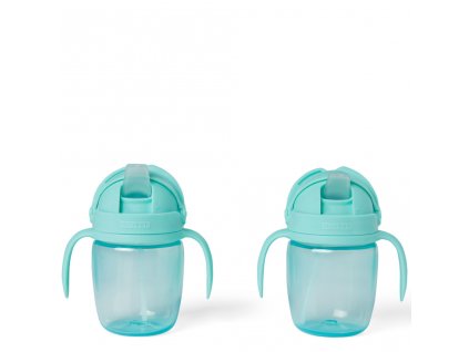 Hrnek rostoucí SKIP HOP Sip to Straw Teal 6 m +, 295 ml