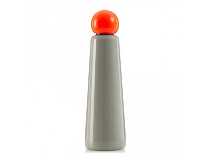 Termo láhev LUND LONDON Skittle Bottle Jumbo 750 ml Light Grey & Coral