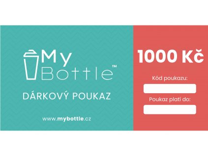 MyBottle dárkový poukaz - 1000 Kč