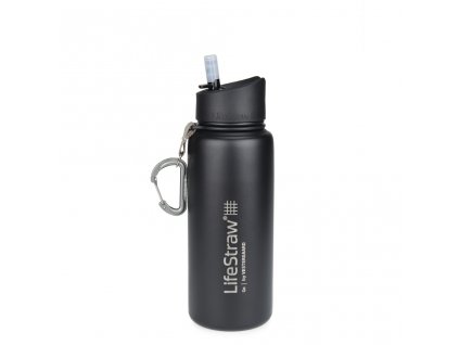 Nerezová termo filtrační lahev LifeStraw Go Stainless Steel Black 700 ml