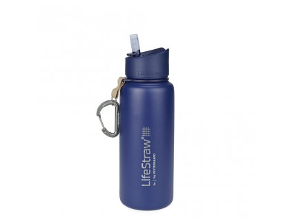 Nerezová termo filtrační lahev LifeStraw Go Stainless Steel Blue 700 ml