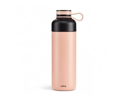 Termoláhev s infuzérem Lékué Insulated Bottle To Go - 500 ml lososová