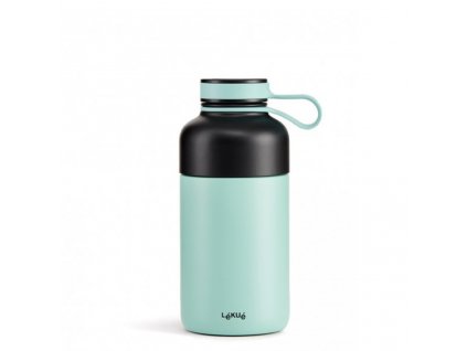 Termoláhev s infuzérem Lékué Insulated Bottle To Go - 300 ml tyrkysová