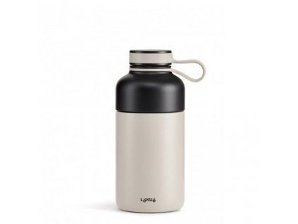 Termoláhev s infuzérem Lékué Insulated Bottle To Go - 300 ml šedá