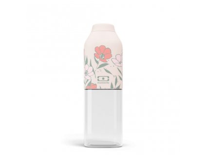 Láhev na vodu MonBento Positive M - Graphic Bloom 500 ml