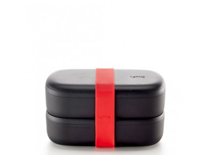 Svačinový box Lékué Lunch Box To Go Limited Edition | černý 1000 ml