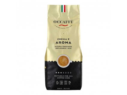 Zrnková káva O’CCAFFÉ Crema e Aroma 100% Arabica 250g