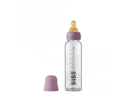 Kojenecká skleněná láhev BIBS Baby Bottle - mauve 225 ml