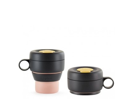 Skládací cestovní hrnek Lékué Mug To Go - lososový 350 ml