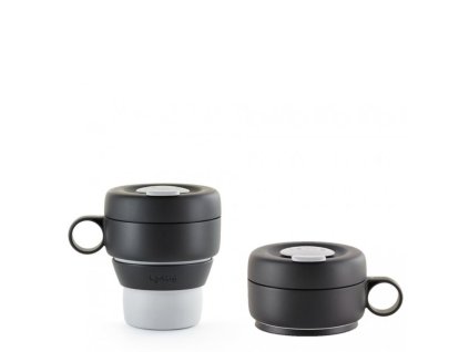 Skládací cestovní hrnek Lékué Mug To Go - šedý 350 ml
