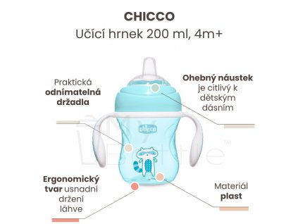 1421 chicco hrncek ucime sa s drzadlami 200 ml modry 4m