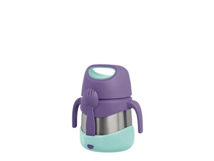 Termonádoba na jídlo s vidličkou b.box - Lilac Pop 335 ml