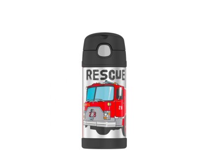 Dětská termoska s brčkem Thermos - hasiči 355 ml