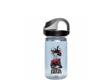 Plastová láhev Nalgene Kids OTF Sustain Gray w/Smash - 350 ml