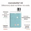 Silikonový obal na láhev na vodu Memobottle A6 Silicone Sleeve - Sea Mist 375 ml