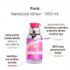 Pura nerzová láhev se sportovním uzavěrem 550ml Růžově bílá