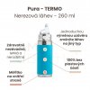 1 Pura termoláhev s naustkem 260ml Aqua