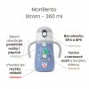Detský termohrnek MonBento Stram - Blue Dino | modrý 360 ml