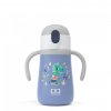 Dětský termohrnek MonBento Stram - Blue Dino | modrý 360 ml