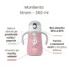 Dětský termohrnek MonBento Stram - Pink Bunny | růžový 360 ml