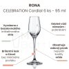 Sklenice na víno RONA CELEBRATION Cordial 6 ks - 95 ml