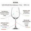 Sklenice na víno RONA MAGNUM Bordeaux 2 ks - 610 ml