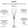 Sklenice na šampaňské RONA GRACE Champagne Flute 2 ks - 280 ml
