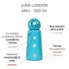Termo láhev LUND LONDON Skittle Bottle Mini 300 ml - Triceratops
