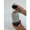 Láhev s uhlíkovým filtrem Lékué Bottle To Go - šedá 600 ml