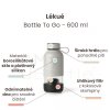 Láhev s uhlíkovým filtrem Lékué Bottle To Go - šedá 600 ml