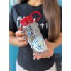 Plastová láhev Nalgene Wide Mouth Sustain Clear w Red Cap 500 ml