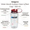 Nalgene Wide Mouth Sustain Clear w:Red Cap 500 ml