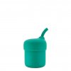 Silikonový pohárek s brčkem PURA my-my - mint 150 ml