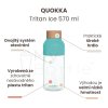 Plastová láhev QUOKKA Tritan Ice Turquoise 570 ml