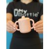 Silikonový hrnek s náustkem a držadly BÉABA - pink 170 ml