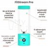 Mixér FitStream Pro, přenosný, USB nabíjecí Mint 475 ml